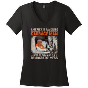 Make Garbage Great Again Garbage For Trump 2024 Women's V-Neck T-Shirt