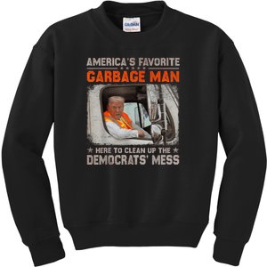 Make Garbage Great Again Garbage For Trump 2024 Kids Sweatshirt