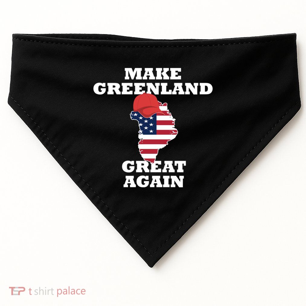 Make Greenland Great Again American Flag USA-Made Doggie Bandana