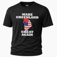 Make Greenland Great Again American Flag Cooling Performance Crew T-Shirt