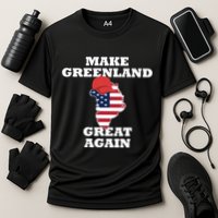 Make Greenland Great Again American Flag Cooling Performance Crew T-Shirt