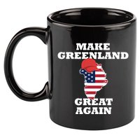 Make Greenland Great Again American Flag 11oz C Handle Ceramic Mug