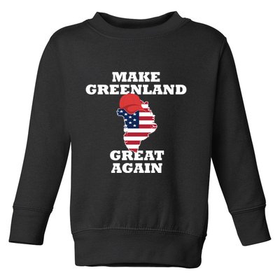 Make Greenland Great Again American Flag Toddler Sweatshirt