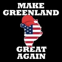 Make Greenland Great Again American Flag Women's Knotted Racerback Tank