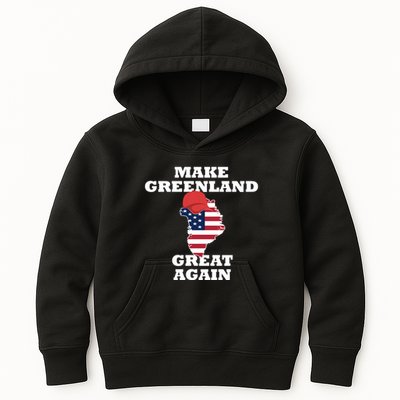 Make Greenland Great Again American Flag Kids Hoodie