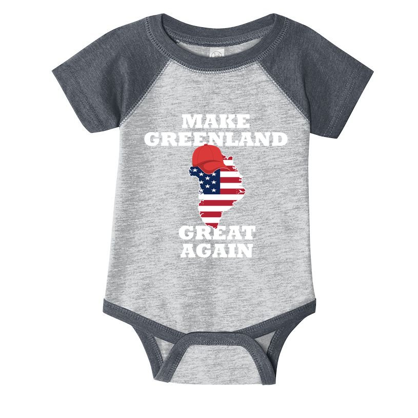 Make Greenland Great Again American Flag Infant Baby Jersey Bodysuit