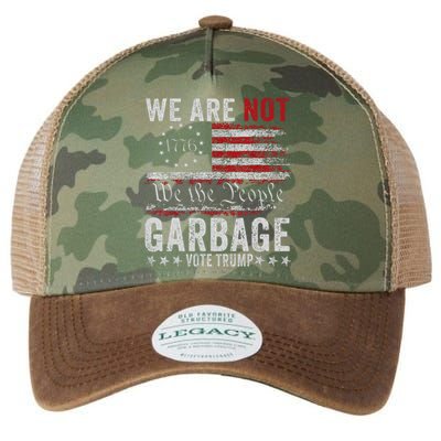 Make Garbage Great Again Garbage For Trump 2024 Legacy Tie Dye Trucker Hat