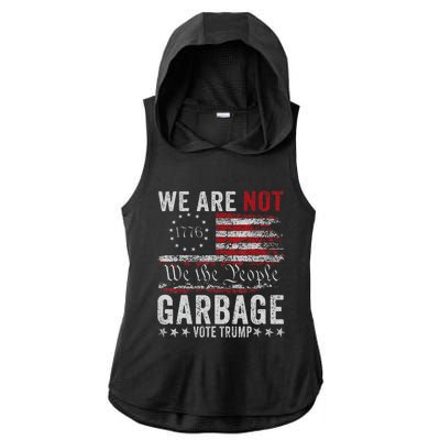 Make Garbage Great Again Garbage For Trump 2024 Ladies PosiCharge Tri-Blend Wicking Draft Hoodie Tank