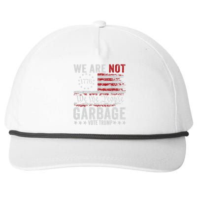 Make Garbage Great Again Garbage For Trump 2024 Snapback Five-Panel Rope Hat