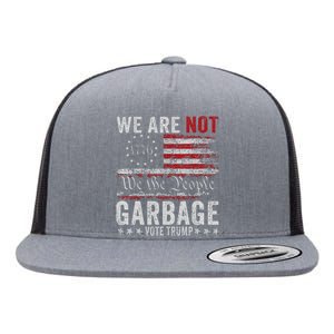 Make Garbage Great Again Garbage For Trump 2024 Flat Bill Trucker Hat