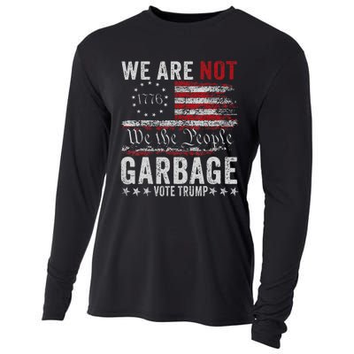 Make Garbage Great Again Garbage For Trump 2024 Cooling Performance Long Sleeve Crew