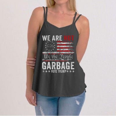 Make Garbage Great Again Garbage For Trump 2024 Women's Strappy Tank