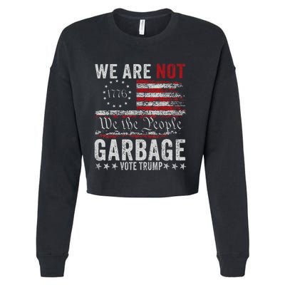 Make Garbage Great Again Garbage For Trump 2024 Cropped Pullover Crew