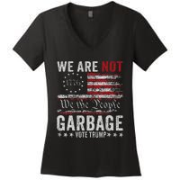 Make Garbage Great Again Garbage For Trump 2024 Women's V-Neck T-Shirt