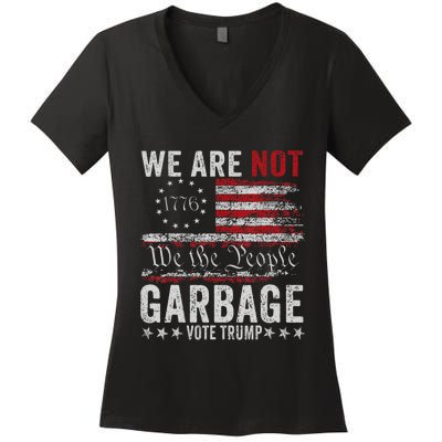 Make Garbage Great Again Garbage For Trump 2024 Women's V-Neck T-Shirt