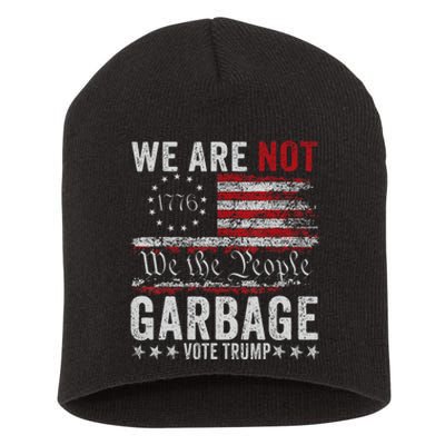 Make Garbage Great Again Garbage For Trump 2024 Short Acrylic Beanie