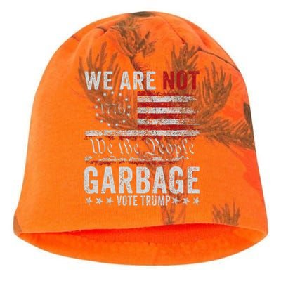 Make Garbage Great Again Garbage For Trump 2024 Kati - Camo Knit Beanie