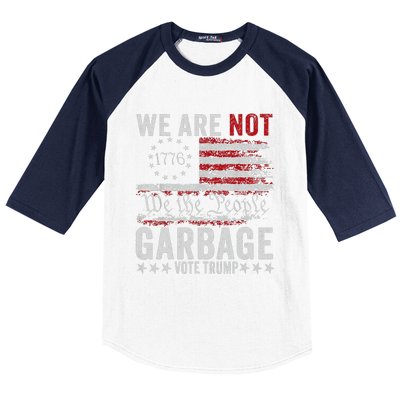 Make Garbage Great Again Garbage For Trump 2024 Baseball Sleeve Shirt