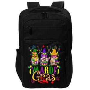 Mardi Gras Gnomes Funny Gnomies Squad Mardi Gras 2024 Impact Tech Backpack