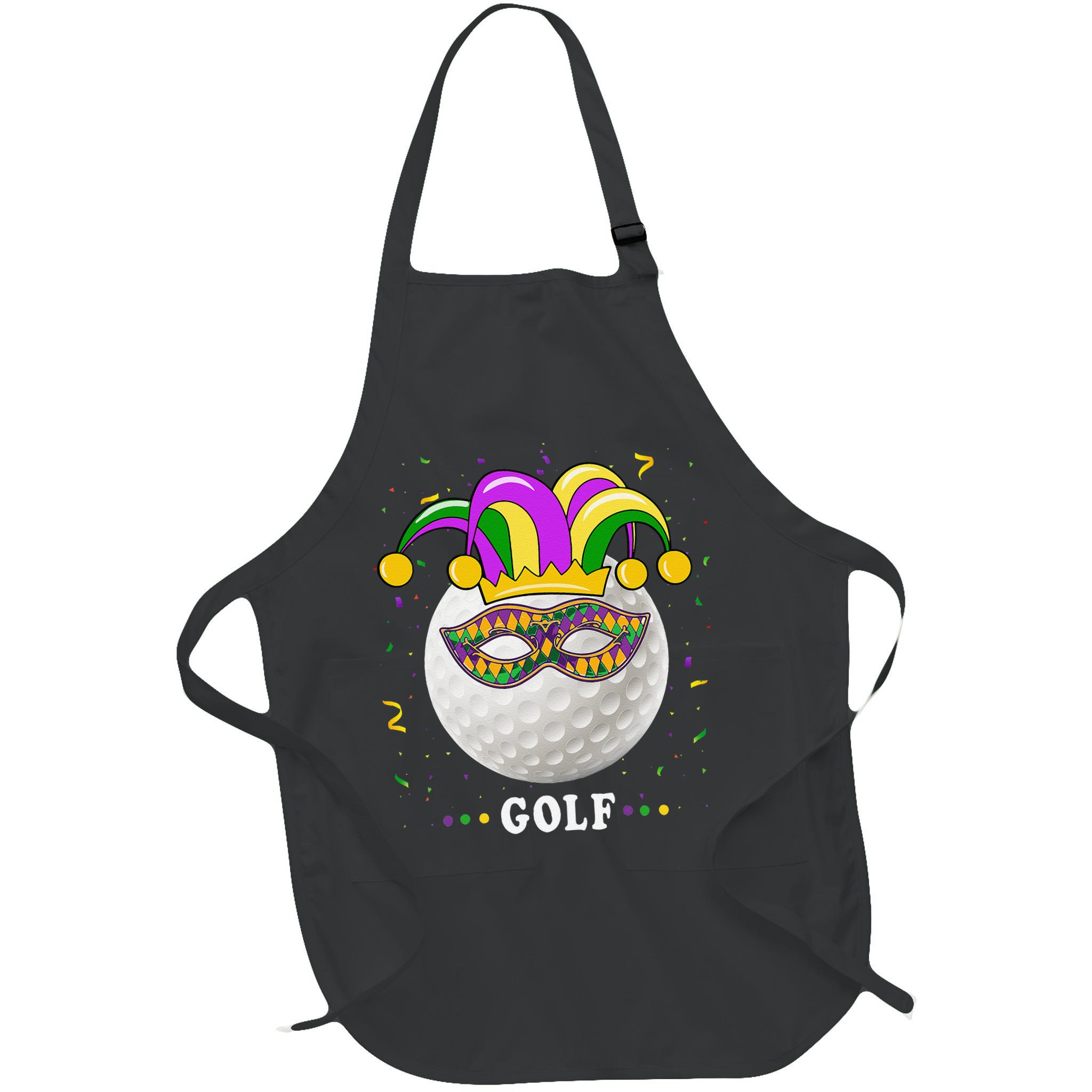 Mardi Gras Golf Costume Mardi Gras Jester Hat Golf Lover Apron