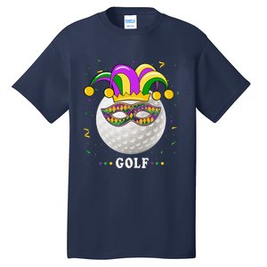 Mardi Gras Golf Costume Mardi Gras Jester Hat Golf Lover Tall T-Shirt