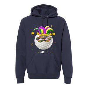 Mardi Gras Golf Costume Mardi Gras Jester Hat Golf Lover Premium Hoodie