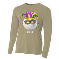 Mardi Gras Golf Costume Mardi Gras Jester Hat Golf Lover Cooling Performance Long Sleeve Crew