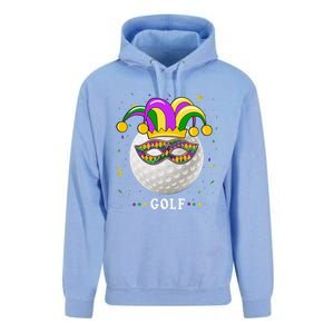 Mardi Gras Golf Costume Mardi Gras Jester Hat Golf Lover Unisex Surf Hoodie