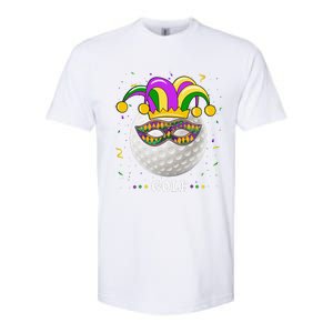 Mardi Gras Golf Costume Mardi Gras Jester Hat Golf Lover Softstyle CVC T-Shirt