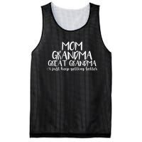 Mom Grandma Great Grandma I Just Keep Getting Better Cool Gift Mesh Reversible Basketball Jersey Tank