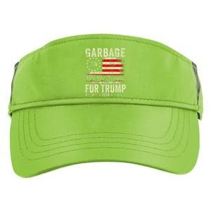 Make Garbage Great Again Garbage For Trump 2024 Gift Adult Drive Performance Visor