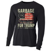 Make Garbage Great Again Garbage For Trump 2024 Gift Cooling Performance Long Sleeve Crew