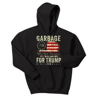 Make Garbage Great Again Garbage For Trump 2024 Gift Kids Hoodie