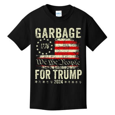 Make Garbage Great Again Garbage For Trump 2024 Gift Kids T-Shirt