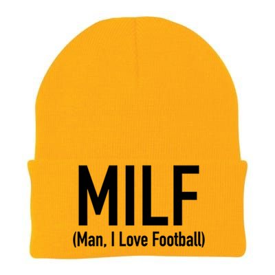 Milf Great Gift I Love Football 'S Funny Great Gift Knit Cap Winter Beanie