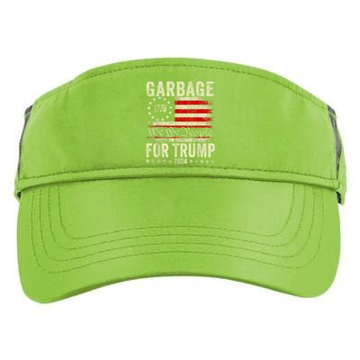 Make Garbage Great Again | Garbage For Trump 2024 Adult Drive Performance Visor