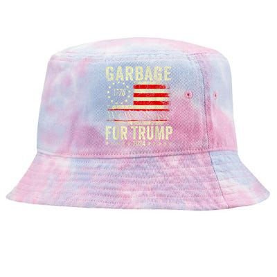 Make Garbage Great Again | Garbage For Trump 2024 Tie-Dyed Bucket Hat