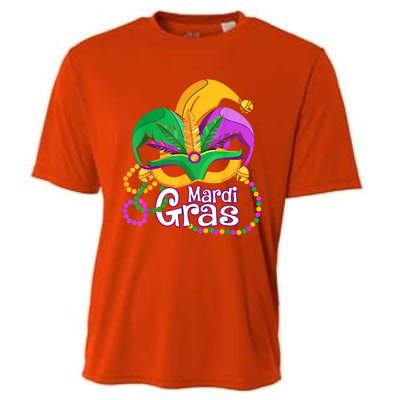 Mardi Gras Great Gift Flamingo Carnival Costume Gift Cooling Performance Crew T-Shirt