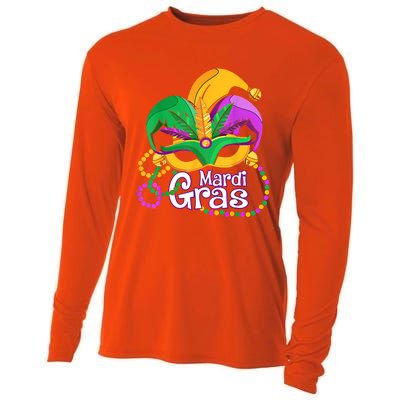 Mardi Gras Great Gift Flamingo Carnival Costume Gift Cooling Performance Long Sleeve Crew