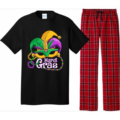 Mardi Gras Great Gift Flamingo Carnival Costume Gift Pajama Set