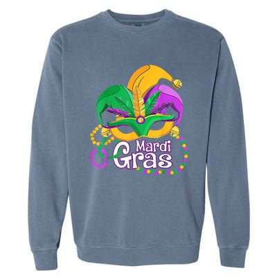 Mardi Gras Great Gift Flamingo Carnival Costume Gift Garment-Dyed Sweatshirt