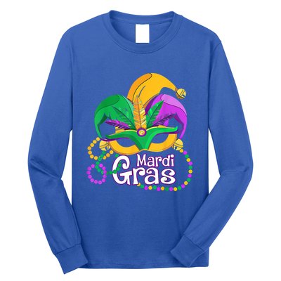 Mardi Gras Great Gift Flamingo Carnival Costume Gift Long Sleeve Shirt