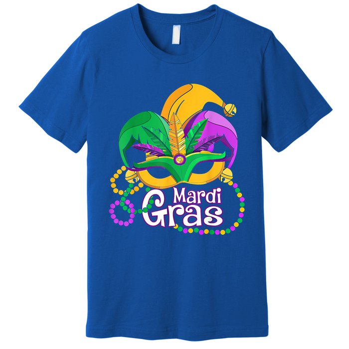 Mardi Gras Great Gift Flamingo Carnival Costume Gift Premium T-Shirt