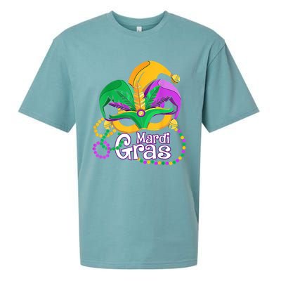 Mardi Gras Great Gift Flamingo Carnival Costume Gift Sueded Cloud Jersey T-Shirt