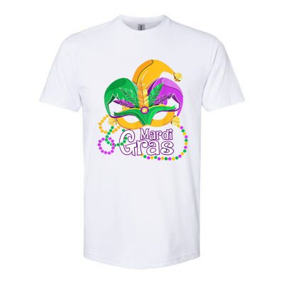 Mardi Gras Great Gift Flamingo Carnival Costume Gift Softstyle CVC T-Shirt