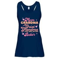 Mom Grandma Great Grandma I Just Keep Getting Better Ladies Essential Flowy Tank