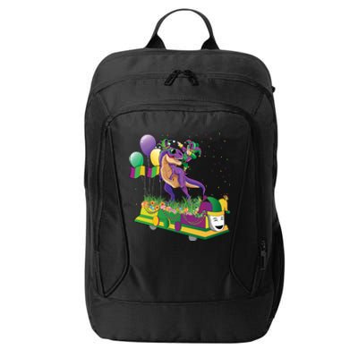 Mardi Gras Gift Dabbing Joker T Rex Dinosaur Gift City Backpack