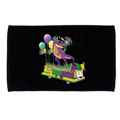 Mardi Gras Gift Dabbing Joker T Rex Dinosaur Gift Microfiber Hand Towel