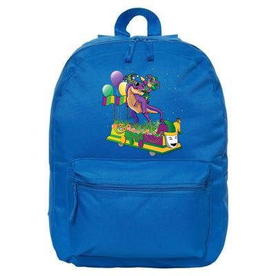 Mardi Gras Gift Dabbing Joker T Rex Dinosaur Gift 16 in Basic Backpack