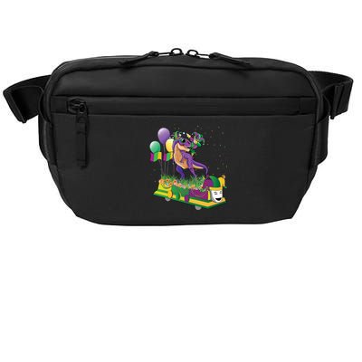 Mardi Gras Gift Dabbing Joker T Rex Dinosaur Gift Crossbody Pack